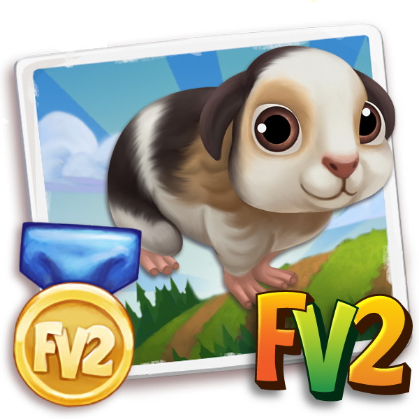 Guineapig Adult Bearteddy, , Milka just raised a Prized Teddy Bear Guinea Pig!, Milka has finished training her Prized Teddy Bear Guinea Pig in FarmVille 2! Grab an extra milk to feed new baby animals!