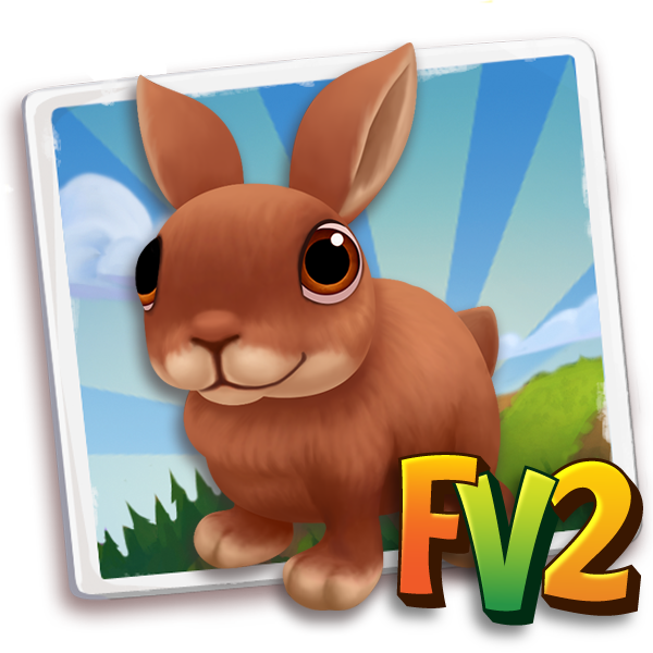 Rabbit Adult Czechred, , Erzsébet just raised a Czech Red Rabbit to an adult!, Erzsébet has finished feeding her Czech Red Rabbit in FarmVille 2! Grab an extra baby bottle to feed your own baby animals!