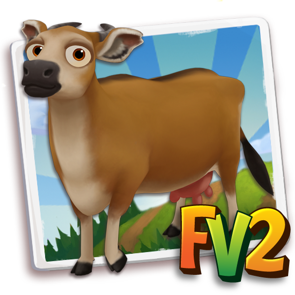 Cow Adult Banteng, , Yana just raised a Banteng Cow to an adult!, Yana has finished feeding her Banteng Cow in FarmVille 2! Grab an extra baby bottle to feed your own baby animals!