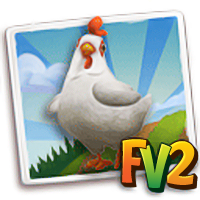 ChickenWhite, , นาย นัส just made feed for her chicken!, นาย นัส is grinding crops into irresistible feed for her chickens in FarmVille 2! Come grab some vittles for your littles!